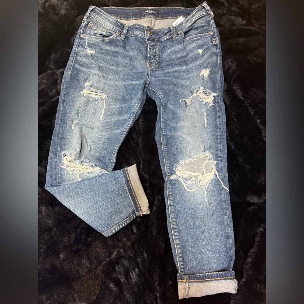 Silver Jeans Light Blue boyfriend Denim